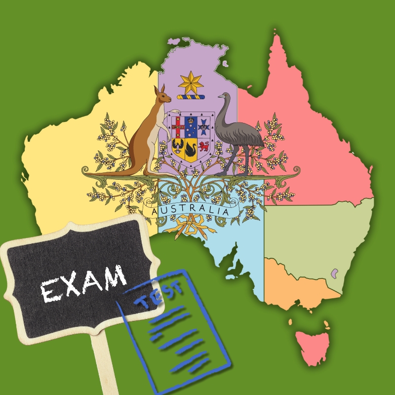 image presents Australian Citizenship Exam Preparation